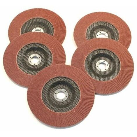 Dischi abrasivi bianchi 180mm, grana 120, velcro, set di 5 pz