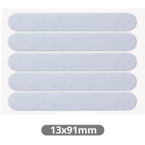 Set 5 fieltros adhesivos cuadrados 13x91mm Blanco GSC 003802764