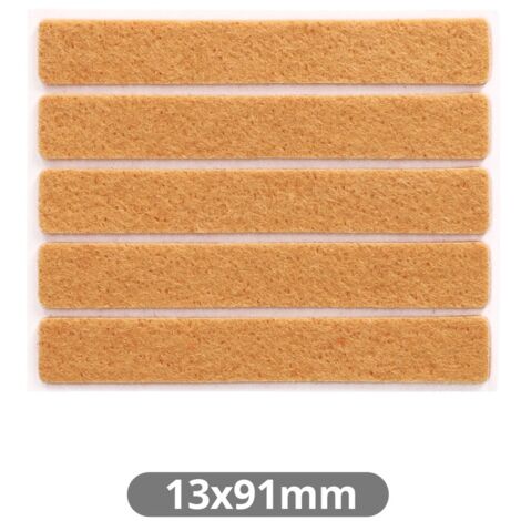 Set 5 fieltros adhesivos cuadrados 13x91mm Marron GSC 003802770