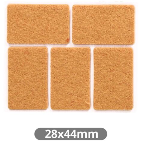 Set 5 fieltros adhesivos cuadrados 28x44mm Marron GSC 003802773