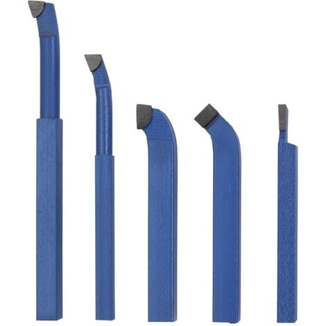 Set 5 herramientas soldadas 12mm torno metal Fervi B005