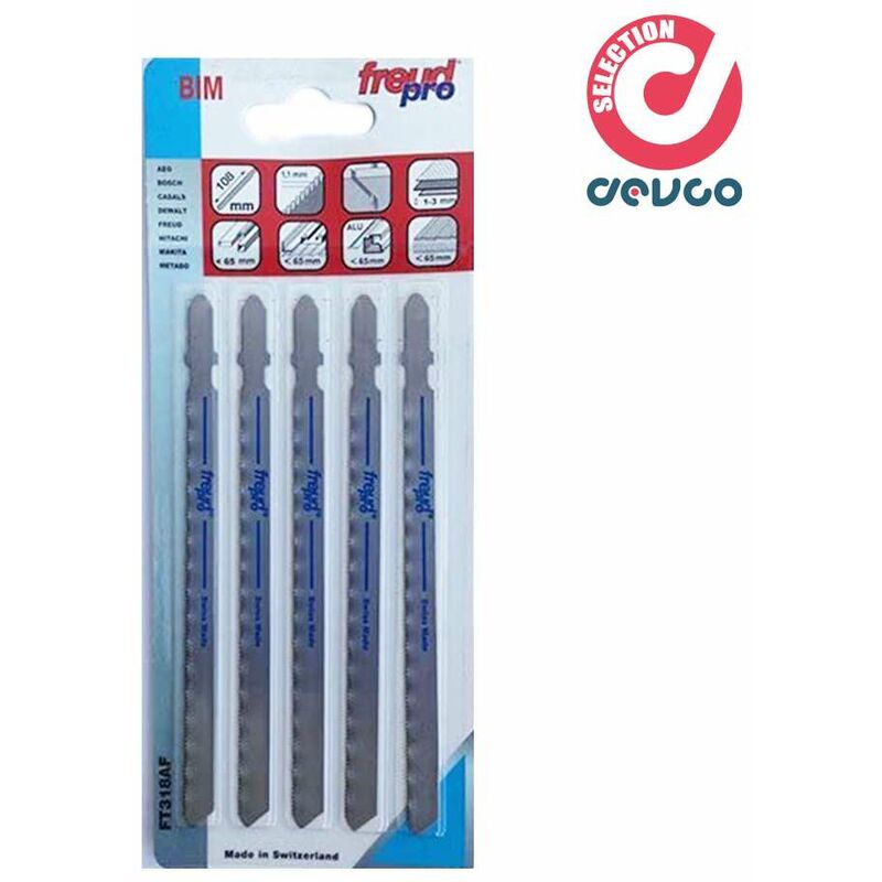 Set 5 lame per seghetto Freud pro - FT318AF in