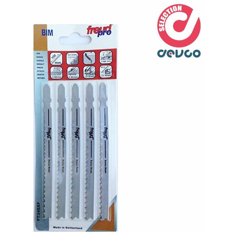 Set 5 lame per seghetto Freud pro - FT345XF in