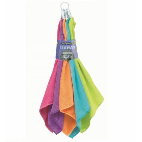 SET 5 PANNI MICROFIBRA 40X30