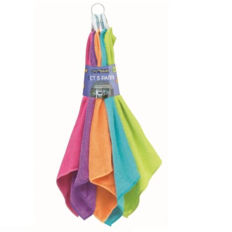 SET 5 PANNI MICROFIBRA, 40X30 CM