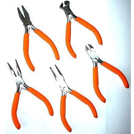 Set 5 Pcs. Mini Pinces Coupantes Pour L'électronique Mm120 Modelage De Précision
