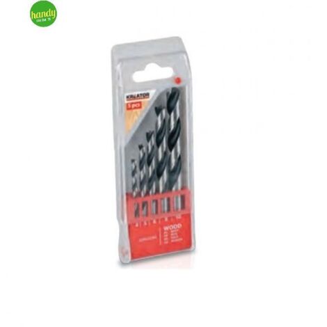 Set 5 punte per legno Kreator 4-10 mm