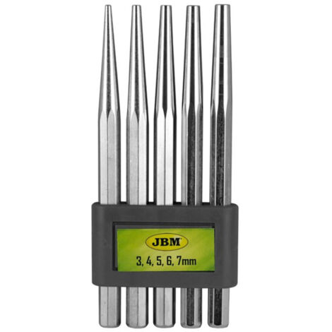 Set 5 Punzoni Conici misure (3 - 4 - 5 - 6 - 7)mm - JBM 52049