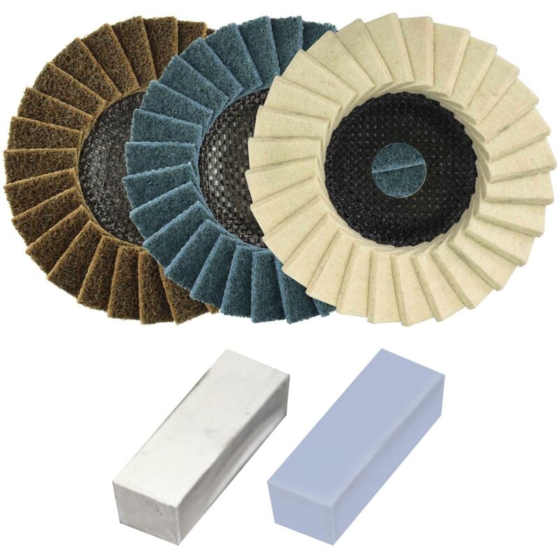 Set de polissage et de brillance de 125 mm. en diamètre Dronco 6900041100