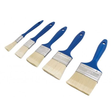 Set 5 pz pennelli pittura verniciatura pittare quadrati piatti parete muro PBHsa