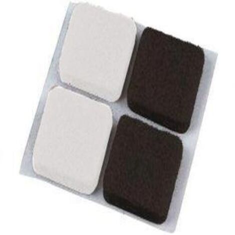 Set 50 Feltrino Adesivo Bianco Mm 50X100 Pz 1 Ferramenta Paracolpi - Piedini