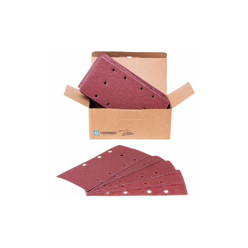 Set 50 pezzi carta abrasiva 92x187mm. per