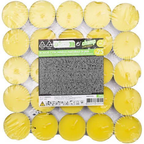 Set 500 Candele Lumino da 10gr Tielight in Citronella Gialle