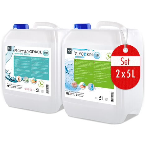 HÖFER CHEMIE GMBH Set 5L Propylenglykol 99,5% + 5L Glycerin 99,5%