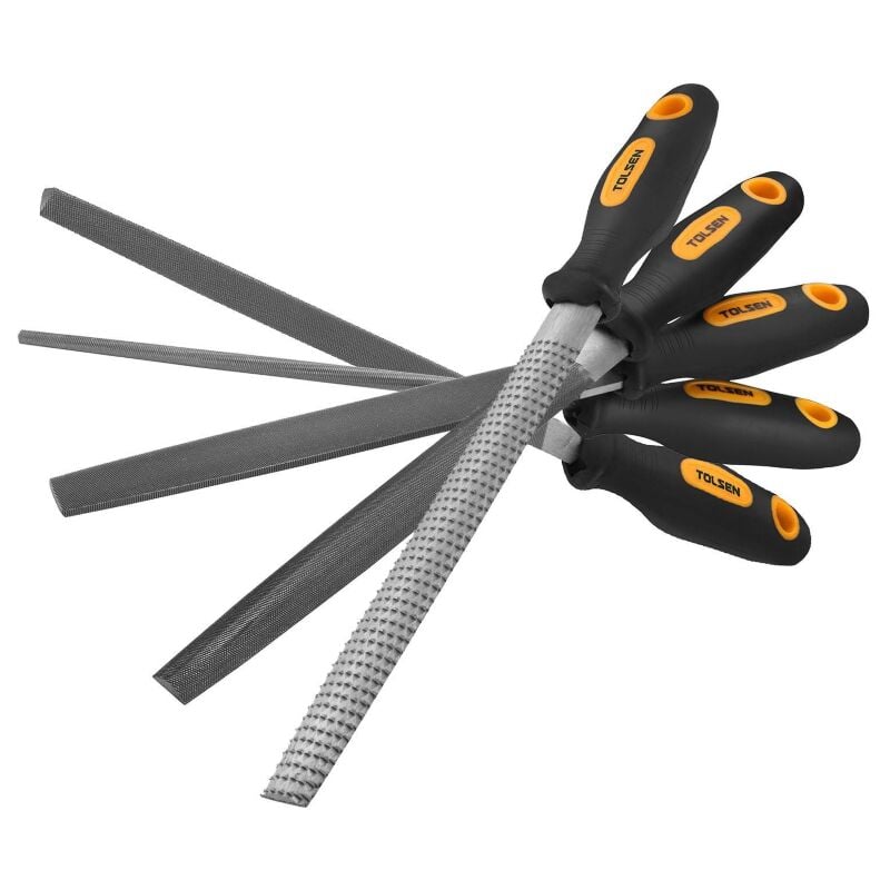 Tolsen - jeu de 5 limes en fer avec rape