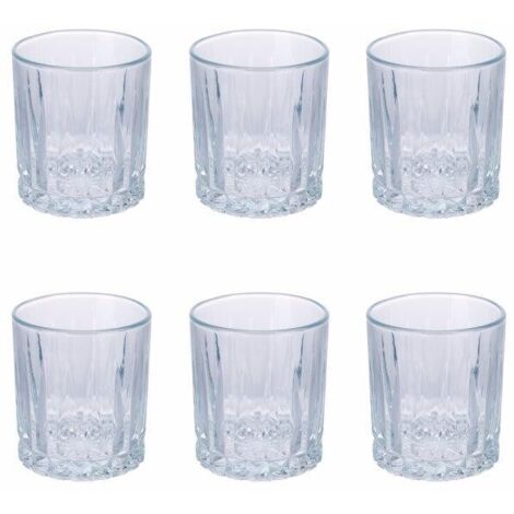 SET 6 BICCHIERI 325ML EFFETTO STALAGMITE