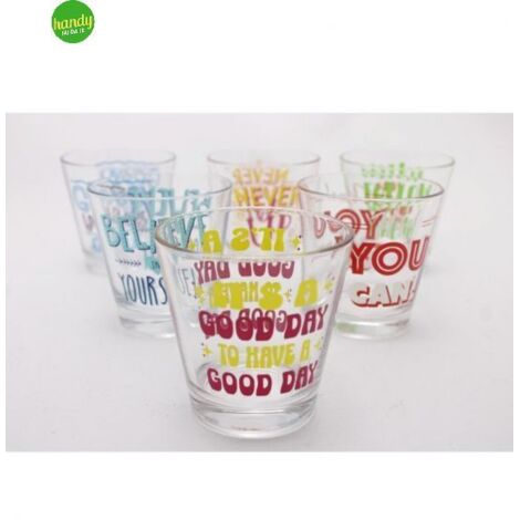 Set 6 Bicchieri da Tavola Acqua Vino Nadia Wow 250 ml Cerve