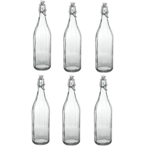 Bottiglia In Vetro Bormioli Swing 0,5 Litri Con Tappo A Leva - Per Liquori, Oli, Succhi, Decorazione - Foto 2