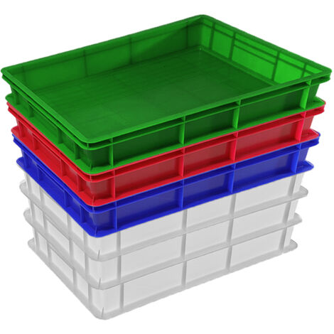 Set 6 cassette porta impasto panette pizza pane 60x40xh10 anticontaminazione certificata per alimenti VASCHETTA DA FRIGO professionale litri 20 impilabilePIZZERIA CASEIFICI