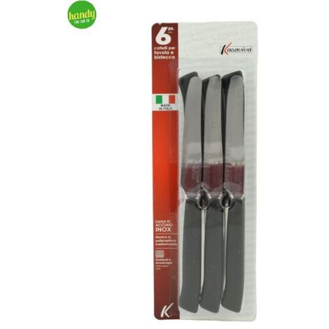 Set 6 Coltelli Nero Kasaviva