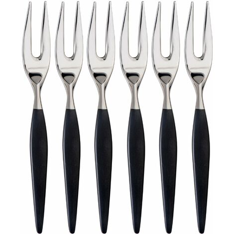 Set 6 Forchette in PVD e Acciaio Inox Magnolia Nero