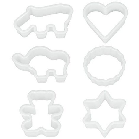 Set 6 forme per biscotti in plastica abs - metaltex