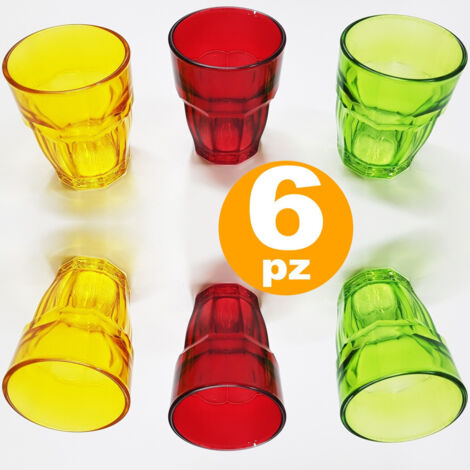 Set 6 Gousses Couste Dolce Colorée Verre Boisson Café Liqueur Coup De Feu