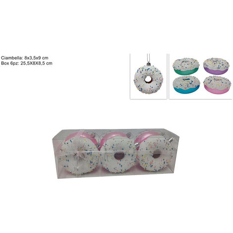 SET 6 PENDENTI CIAMBERLLA ASSORTITO 4 COLORI (1 PEZZO, INVIO CASUALE)