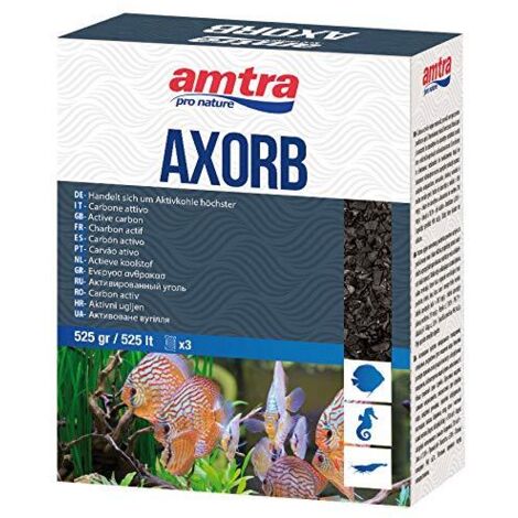 Set 6 pezzi Amtra Axorb 525 g: Set 6 pezzi Amtra Axorb Carbone attivo acquario di origine minerale
