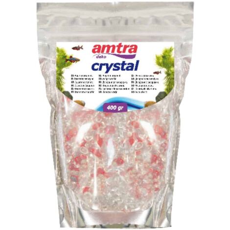 Set 6 pezzi Crystal Sand Bianco/Rosso 400g: Set 6 pezzi Crystal Sand 400 g  per acquari