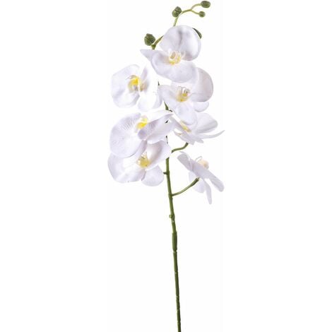 EASYCOMFORT Vaso Fiori Finti di Phalaenopsis Viola e Bianchi