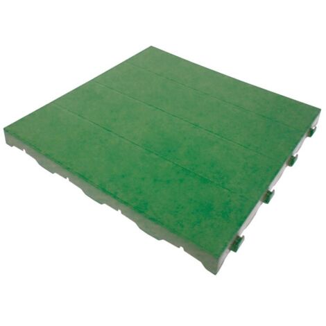 Set 6 Piastrelle in Plastica da Esterno 40 x 40 cm