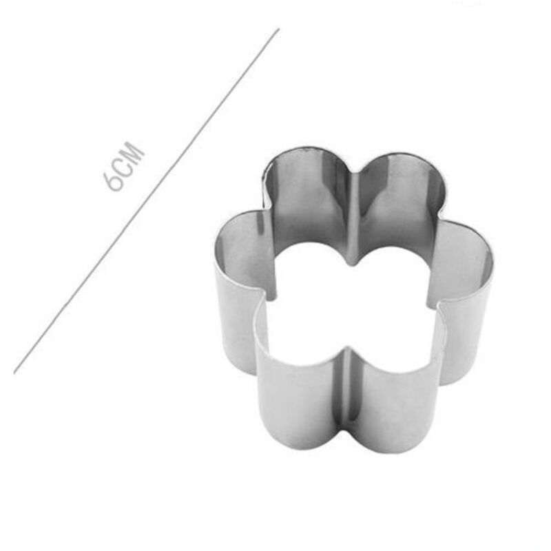 Trade Shop - set 6 stück kuchenformen blume kekse kuchen dekoration formen 6 cm 98927 -