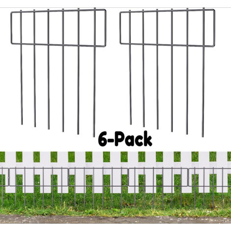 Set 6 Recinzioni decorative 43x33 cm – Protezione giardino per animali
