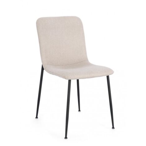 Set 6 Sedie da Pranzo in Fibra Sintetica, Beige