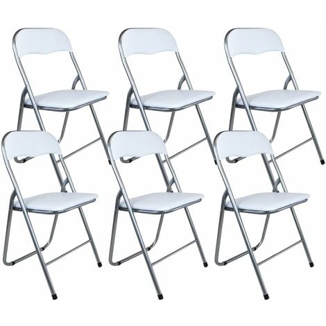 6 sedie pieghevoli salvaspazio First Un set di sei sedie pieghevoli  moderno, pratico ed elegante, che combina design con …