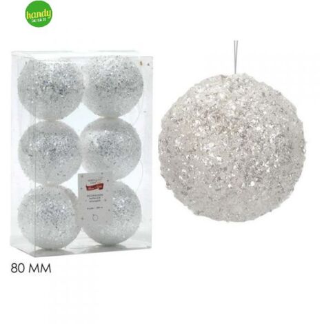 Set 6 Sfere General Trade Bianco Ø 80mm