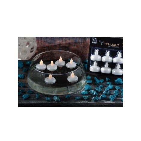 SET 6 TEA LIGHT LED DIAM4XH4