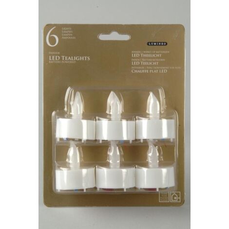 SET 6 TEALIGHT LED INTERIOR