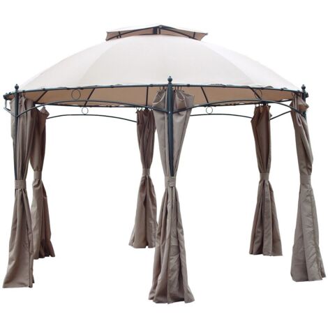 Set 6 teli laterali di ricambio per gazebo Gotic 350 cm teli esterni in poliestere