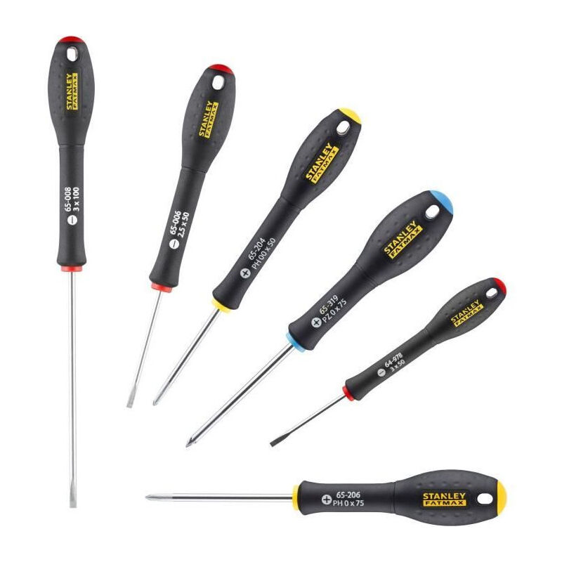 Stanley - Jeu de 6 Tournevis de precision fatmax - 0-65-492