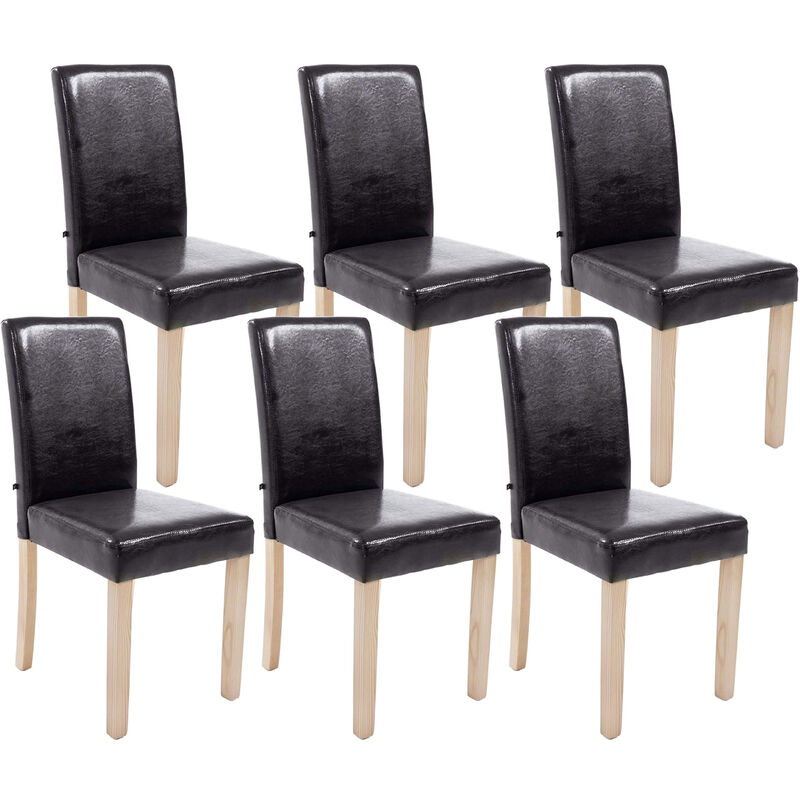 

CLP - Set De 6 Sillas De Comedor Ina Madera Natural Marrón