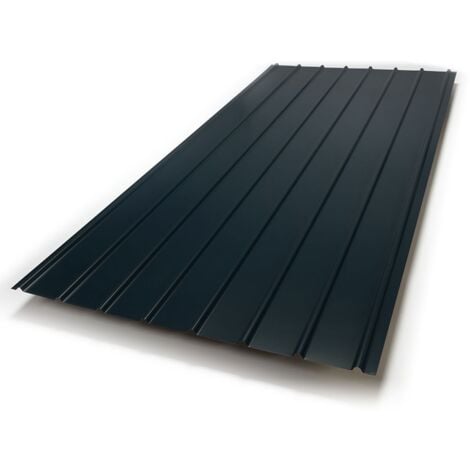 BRAVO THE SMART SOLUTION Set 6x Trapezblech H12 120x91 cm, Metallblech, grau RAL 7016