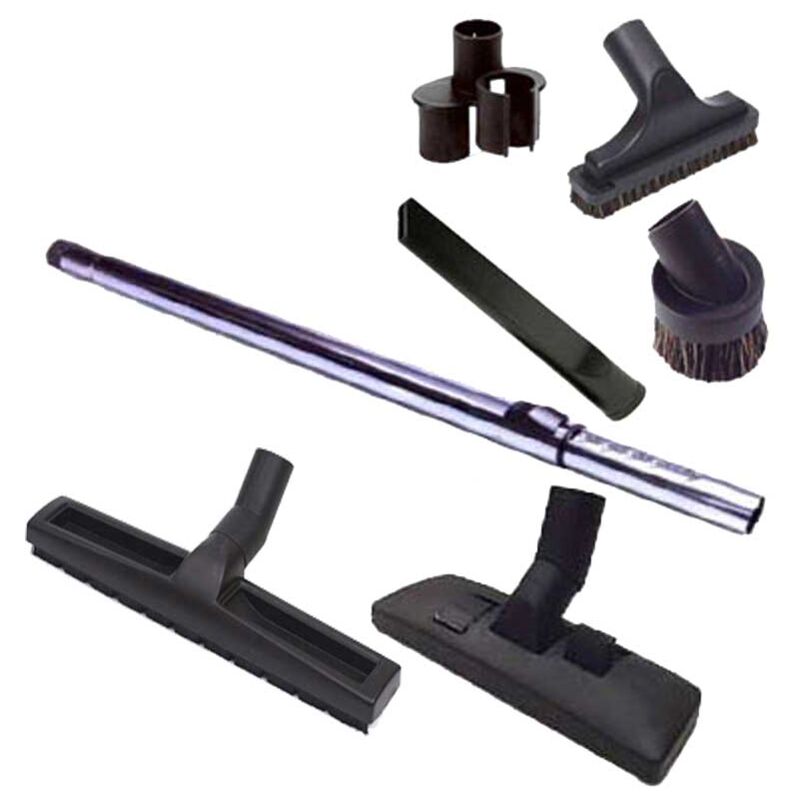 Set 7 accessoires RETRAFLEX (1 Brosse combinée, 1 Brosse sol dur 300 mm, 1 Canne télescopique Chromé perforée + 1 sac de 4 accessoires)