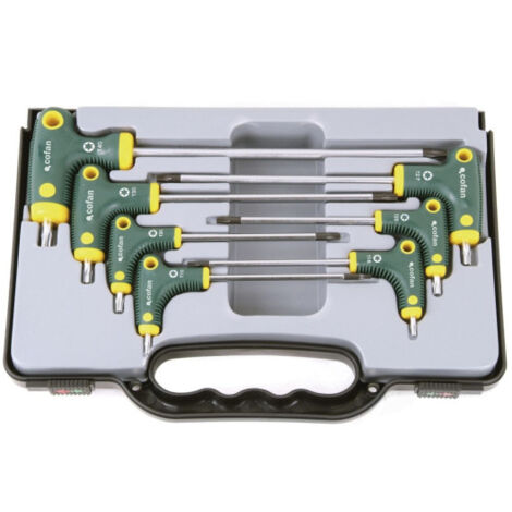 Set 7 destornilladores mango en T punta Torx mangos antideslizantes