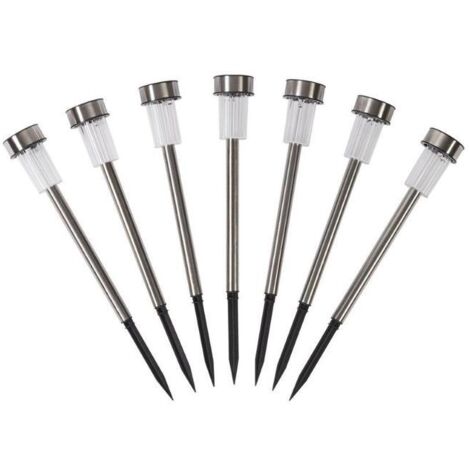 SET 7 ESTACA SOLAR ACERO INOX. 36,5CM - EHLIS