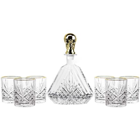 Set 7 Piezas Whisky Cristal 630 Ml