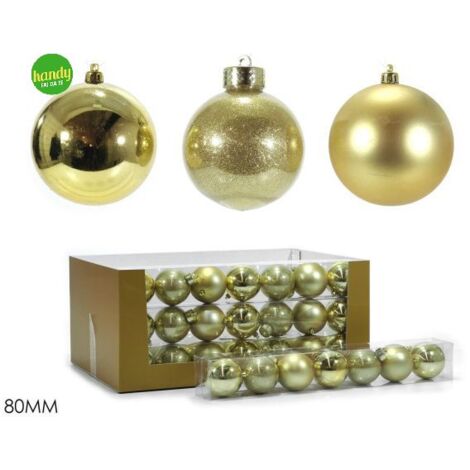 Set 7 Sfere General Trade Ø80mm Oro Mix