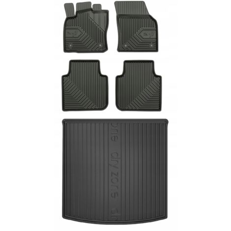 SET 77 Alfombrillas y tapete Skoda Kodiaq 1 2016-2024 7 plazas con bwb