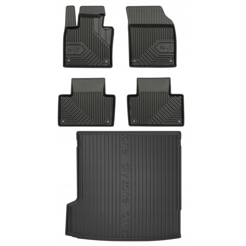 Set 77 Gummimatten Und Abdeckung Volvo XC90 2 Ab 2014-